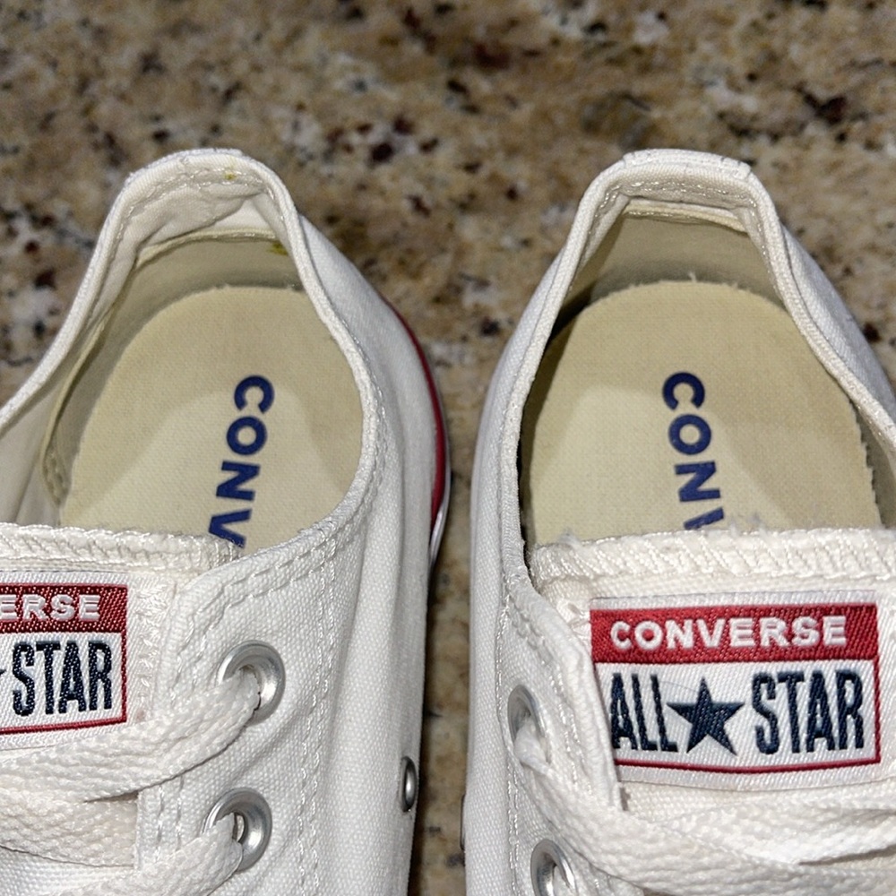 Converse All Star White Low-Tops - Picture 2 of 10